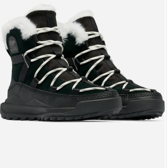 SOREL Ona Rmx Glacy Faux Fur Waterproof bootie in black size US 6.5 - Picture 6 of 17